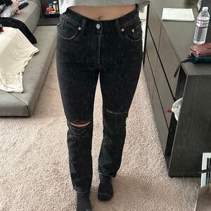 Levi’s Black ripped jeans